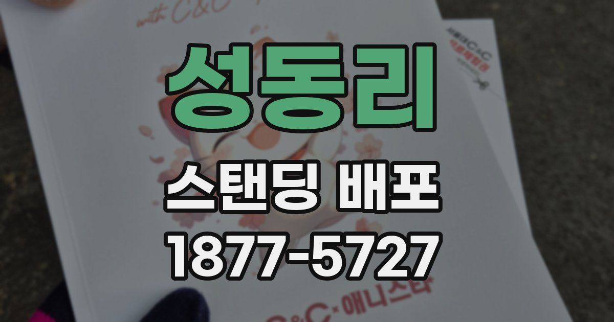 성동리 스탠딩 배포