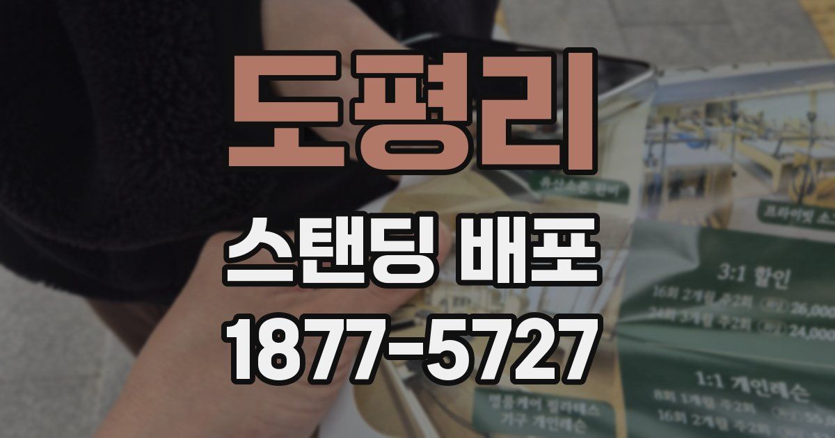 도평리 스탠딩 배포