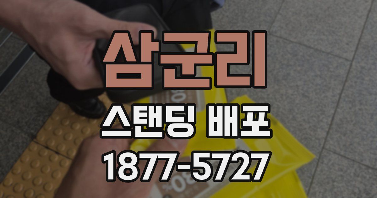 삼군리 스탠딩 배포