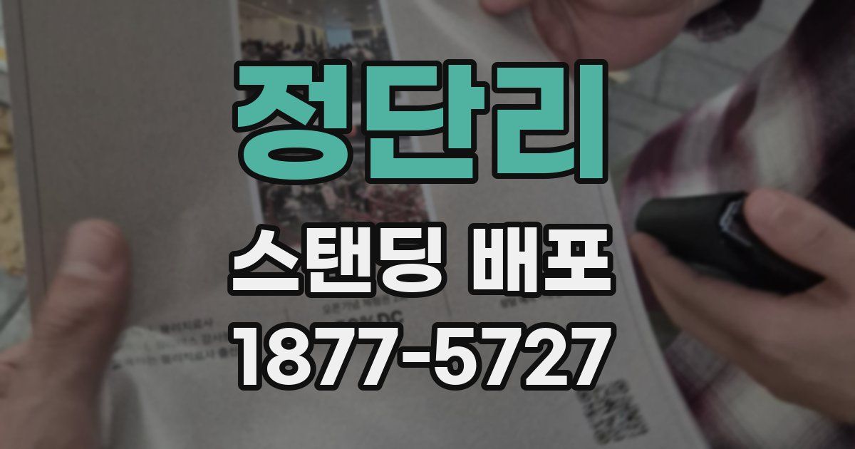 정단리 스탠딩 배포