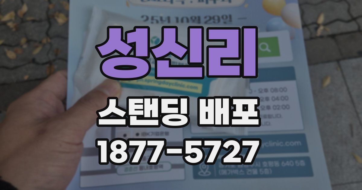 성신리 스탠딩 배포