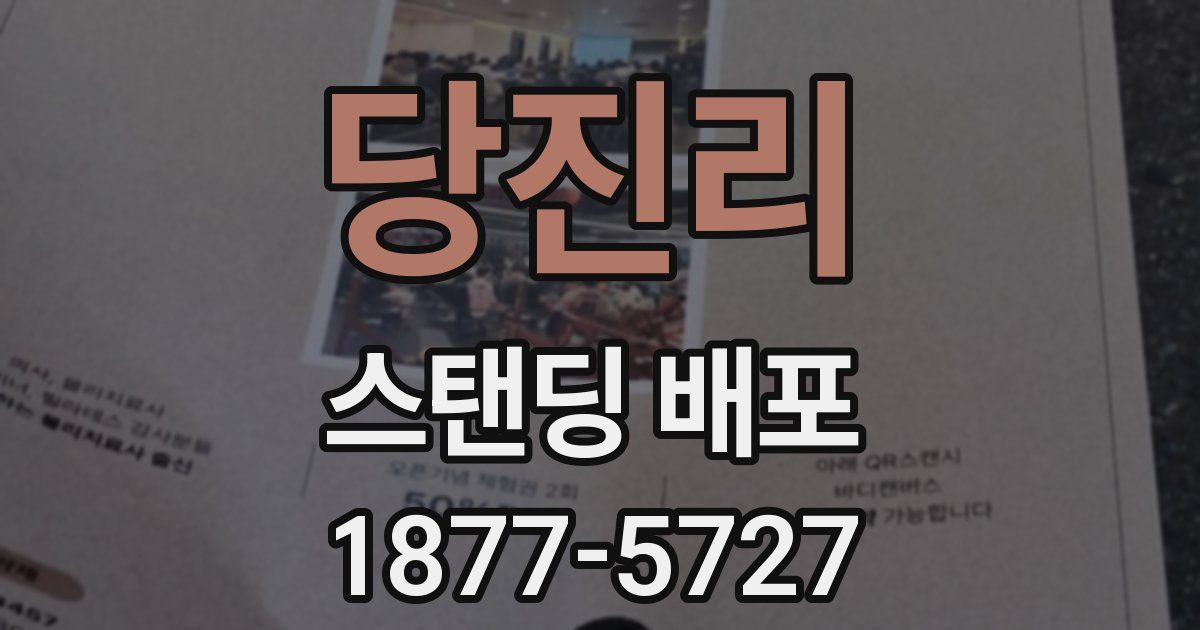 당진리 스탠딩 배포