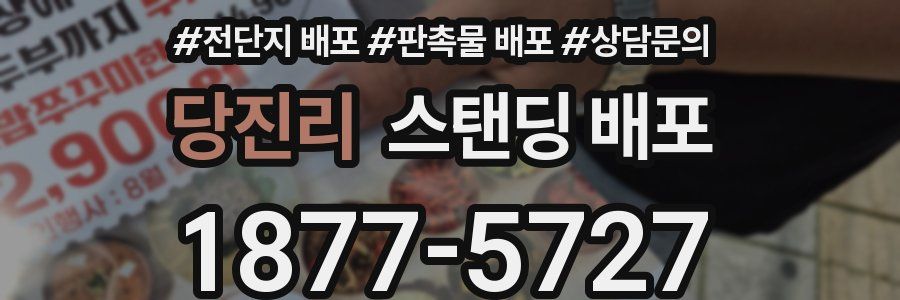 당진리 스탠딩 배포