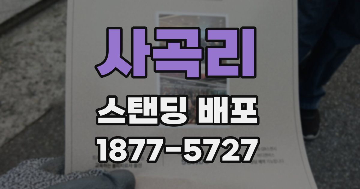 사곡리 스탠딩 배포