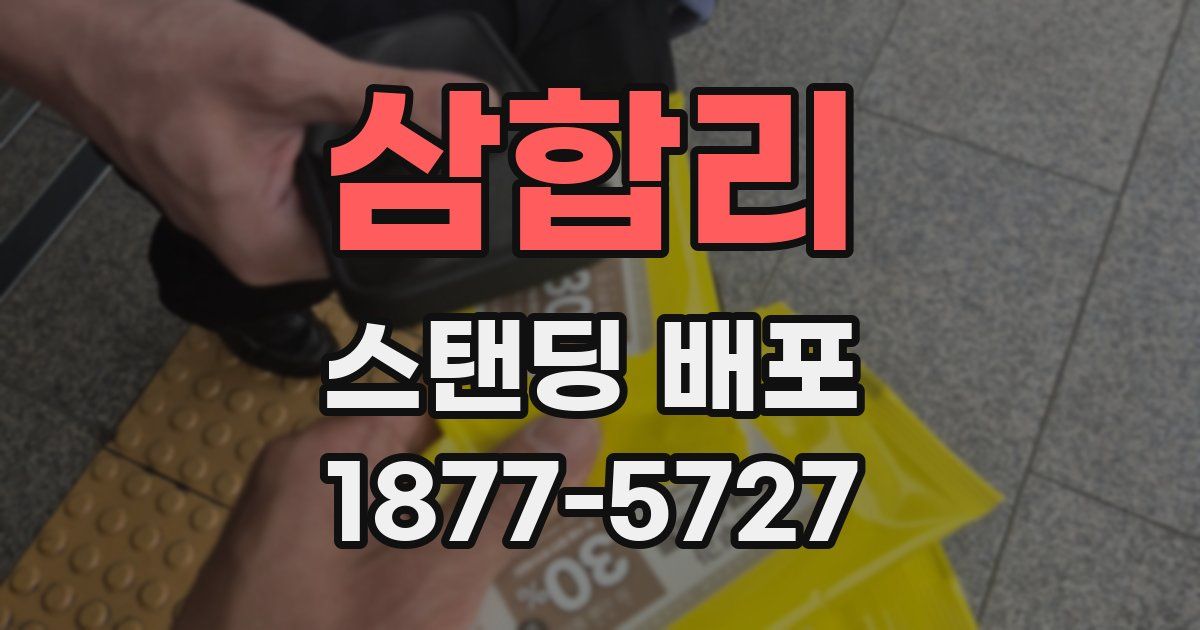 삼합리 스탠딩 배포