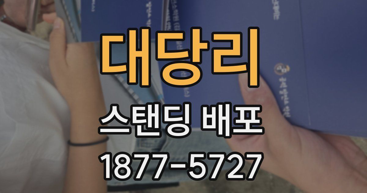 대당리 스탠딩 배포