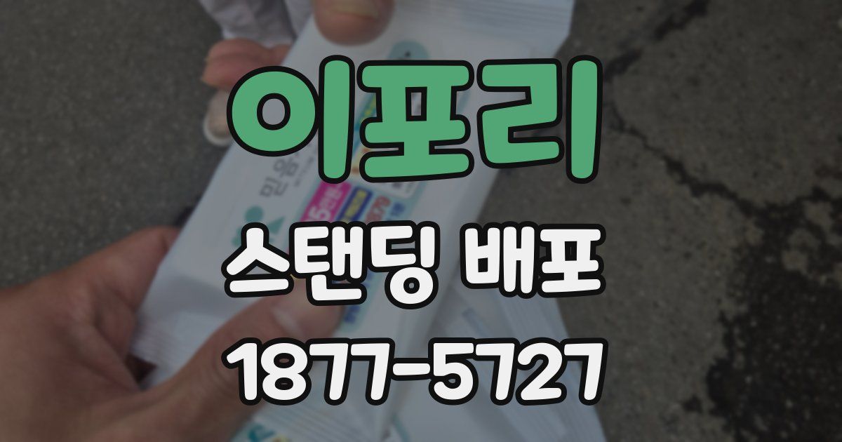 이포리 스탠딩 배포