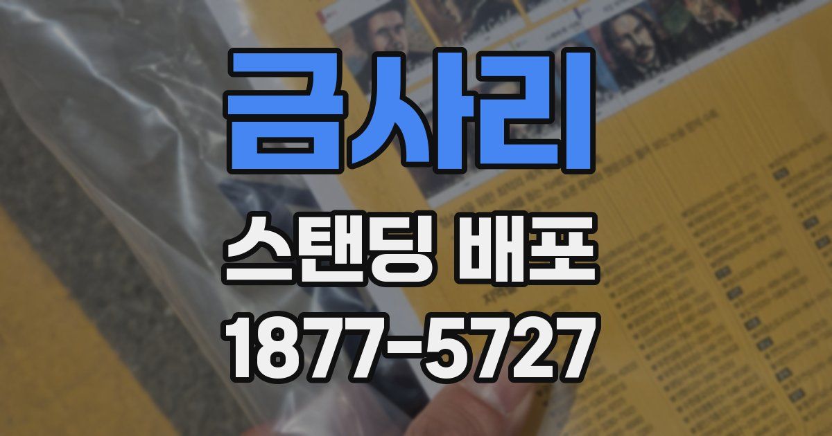 금사리 스탠딩 배포