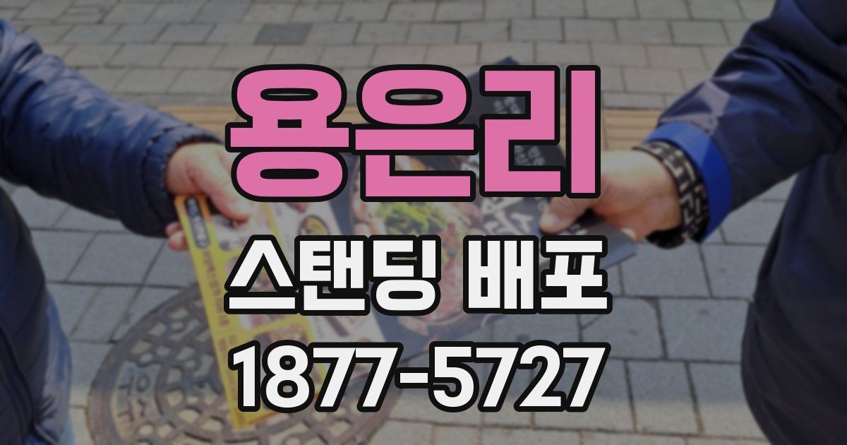 용은리 스탠딩 배포