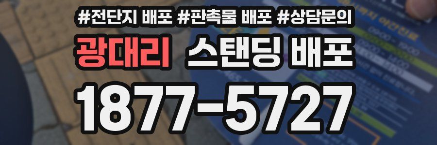 광대리 스탠딩 배포