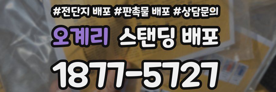 오계리 스탠딩 배포