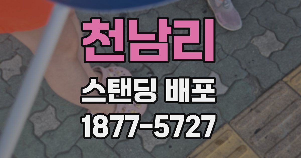 천남리 스탠딩 배포