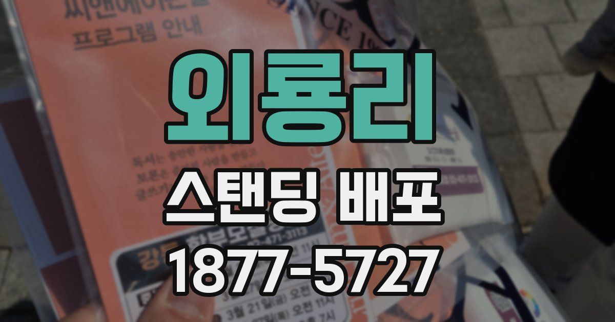 외룡리 스탠딩 배포