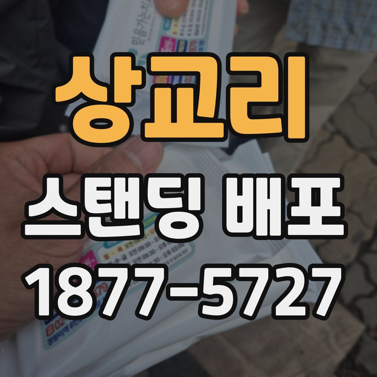 상교리 스탠딩 배포