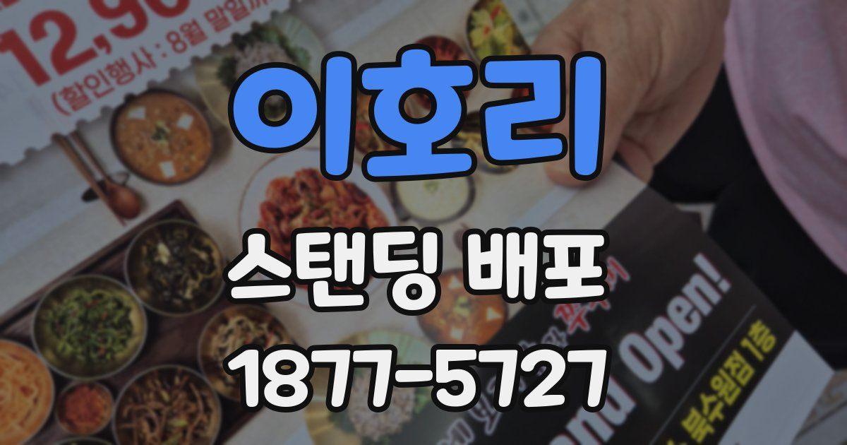 이호리 스탠딩 배포