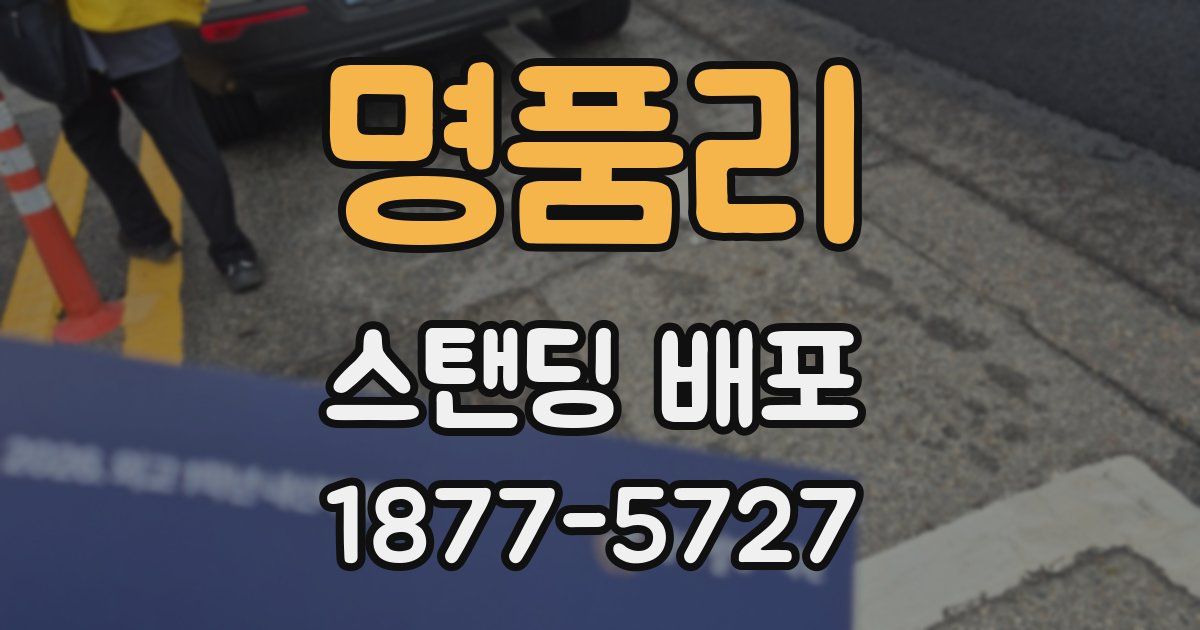 명품리 스탠딩 배포