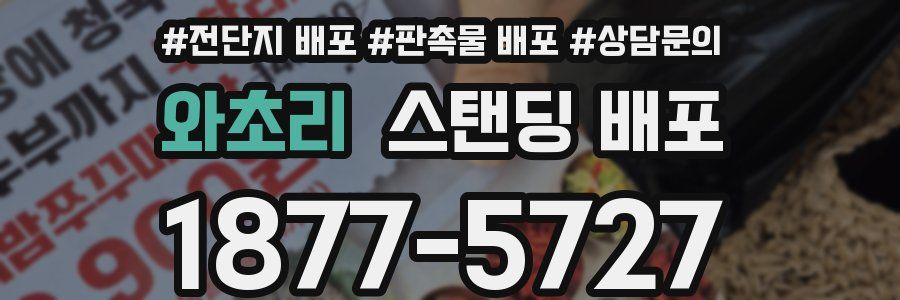 와초리 스탠딩 배포