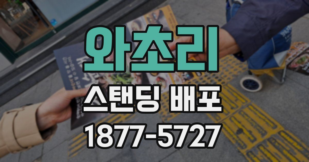 와초리 스탠딩 배포