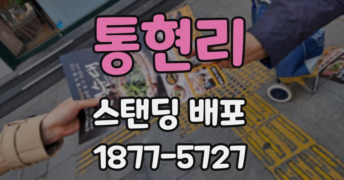통현리 스탠딩 배포