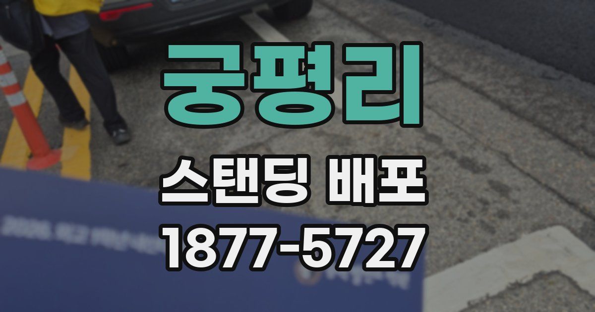 궁평리 스탠딩 배포
