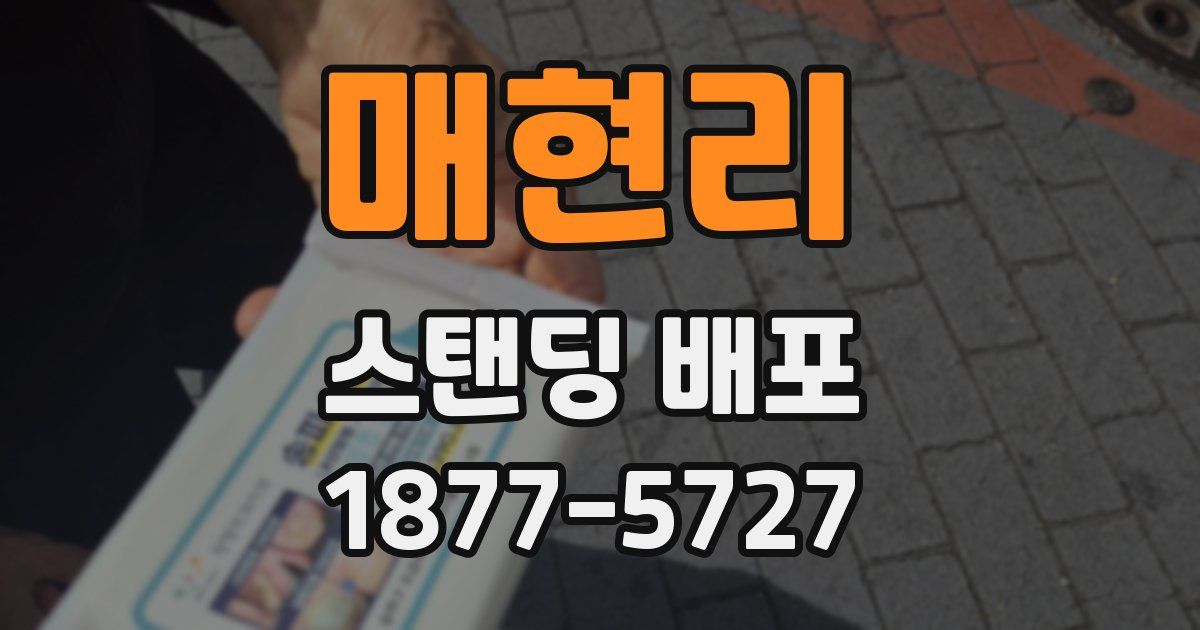 매현리 스탠딩 배포