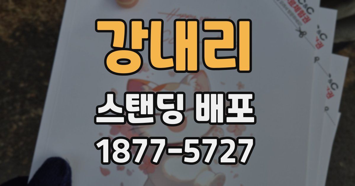 강내리 스탠딩 배포