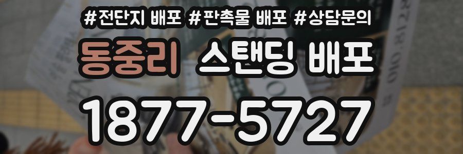 동중리 스탠딩 배포