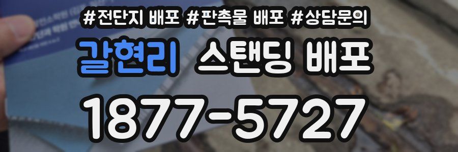 갈현리 스탠딩 배포