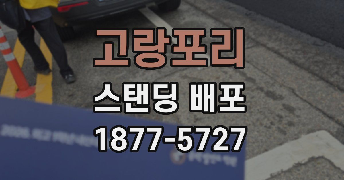고랑포리 스탠딩 배포