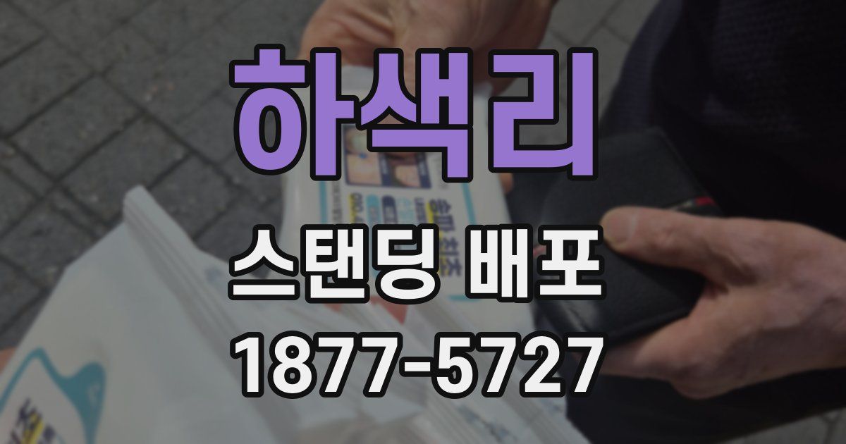 하색리 스탠딩 배포