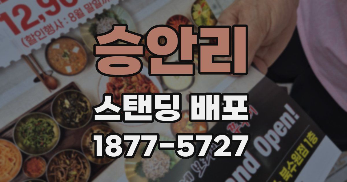 승안리 스탠딩 배포