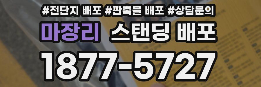 마장리 스탠딩 배포