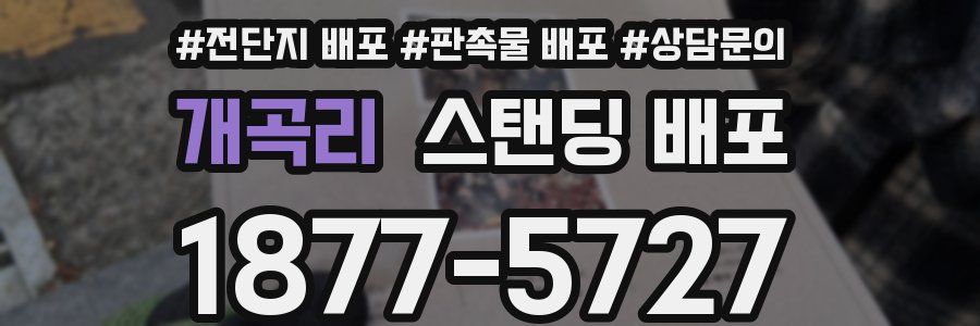 개곡리 스탠딩 배포