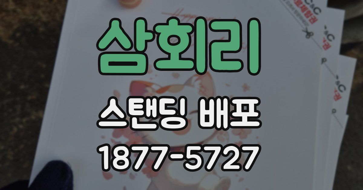 삼회리 스탠딩 배포