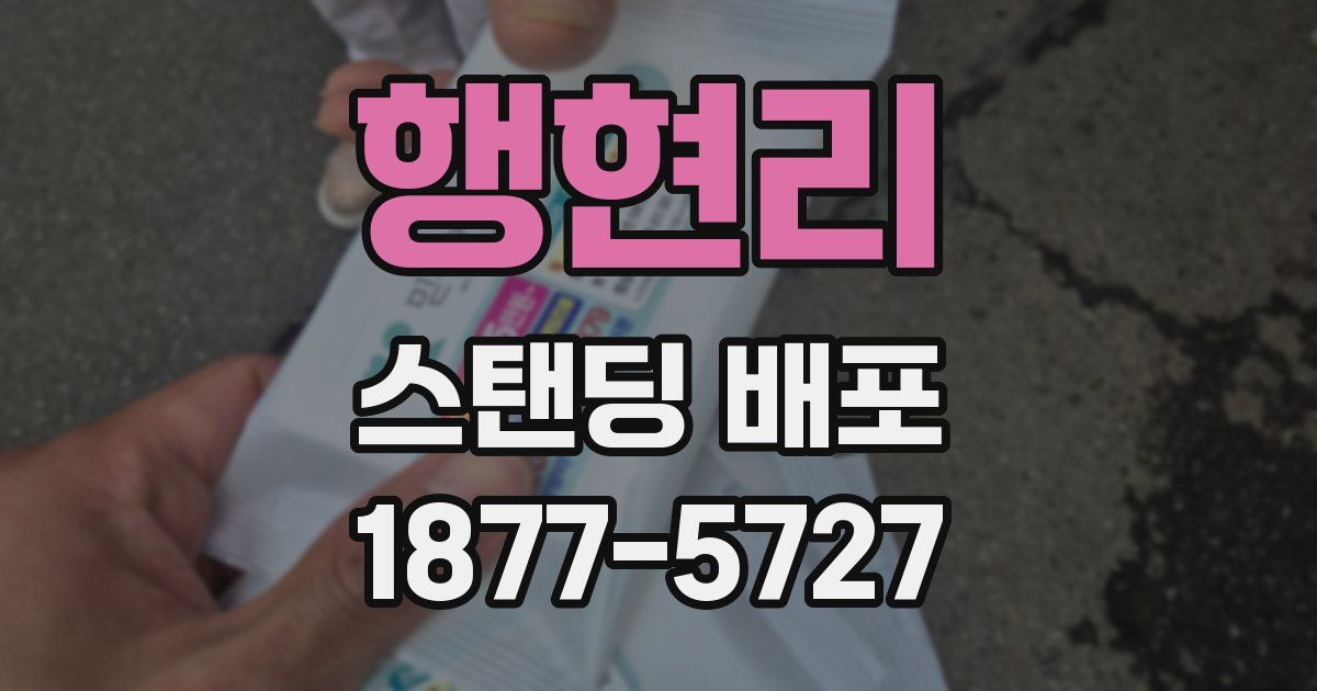행현리 스탠딩 배포
