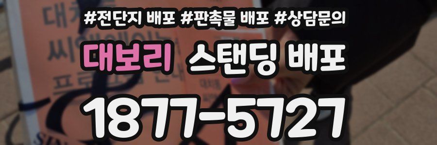 대보리 스탠딩 배포
