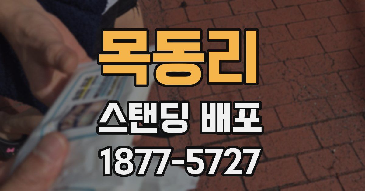 목동리 스탠딩 배포
