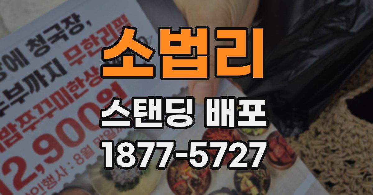 소법리 스탠딩 배포