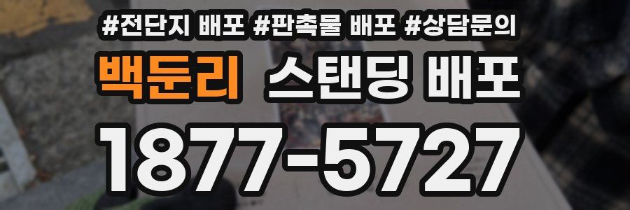 백둔리 스탠딩 배포