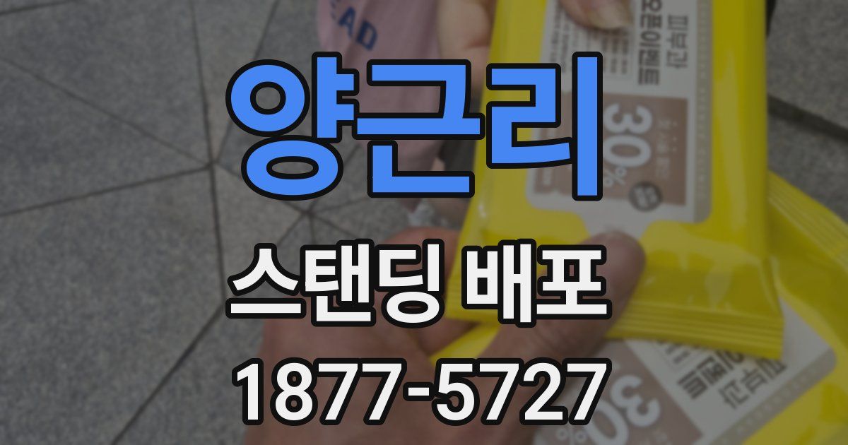 양근리 스탠딩 배포