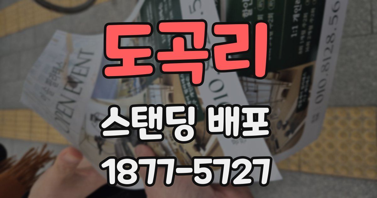 도곡리 스탠딩 배포
