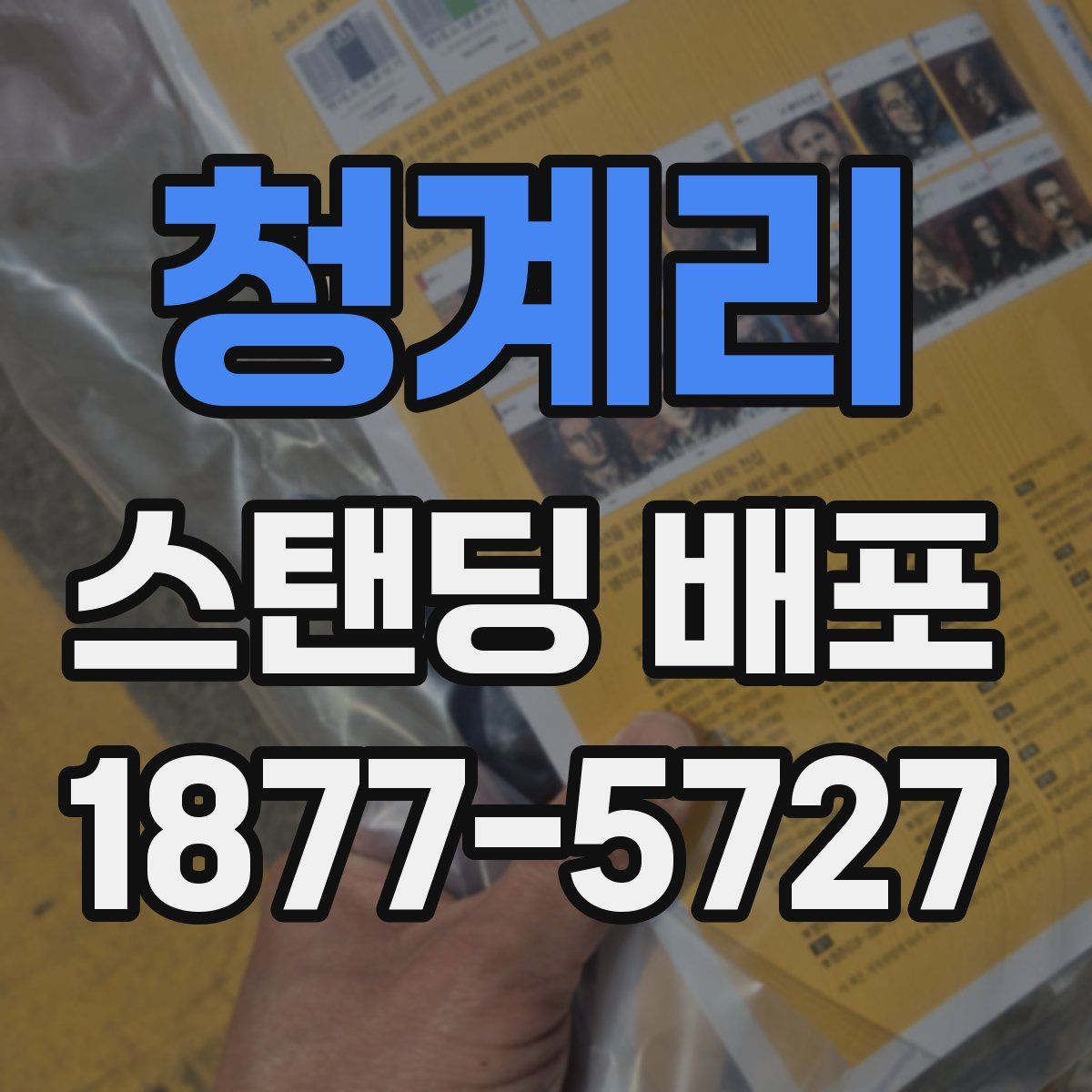 청계리 스탠딩 배포