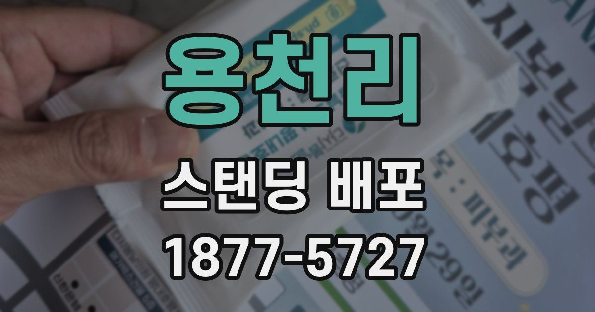 용천리 스탠딩 배포