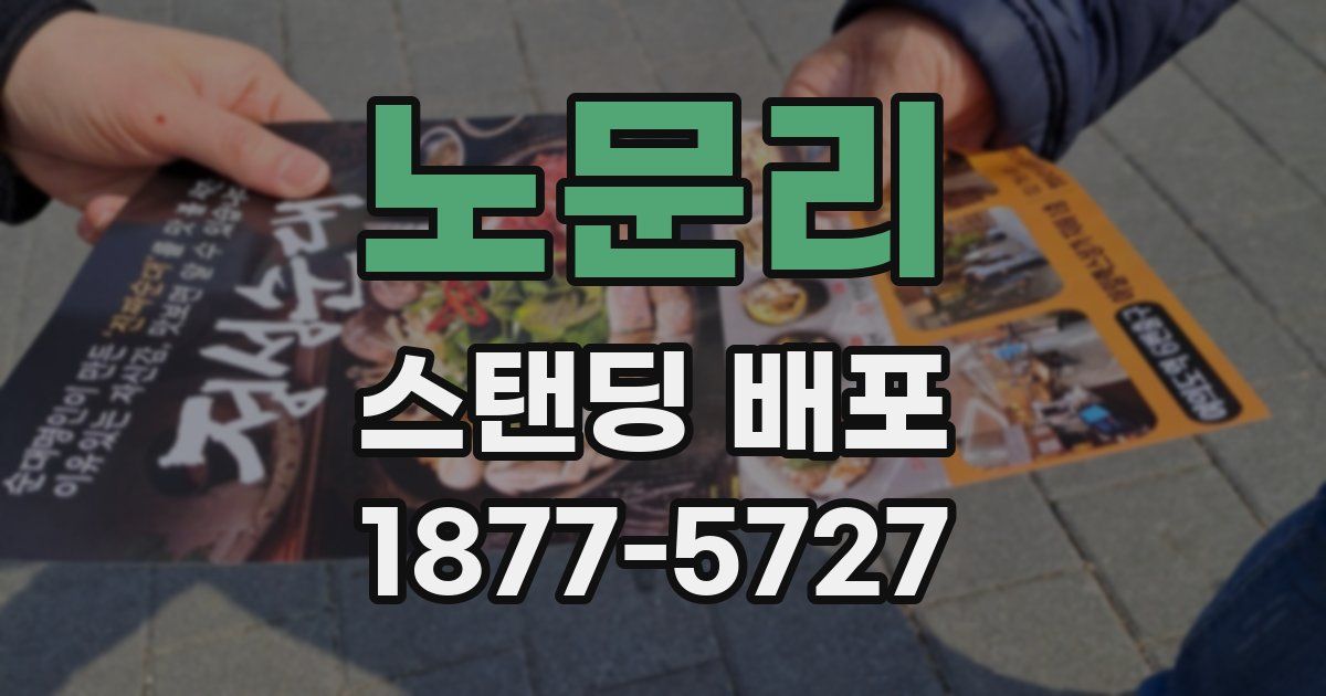 노문리 스탠딩 배포