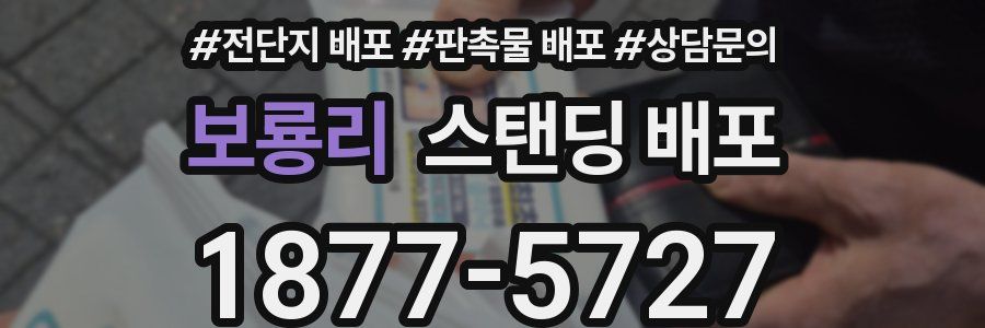 보룡리 스탠딩 배포