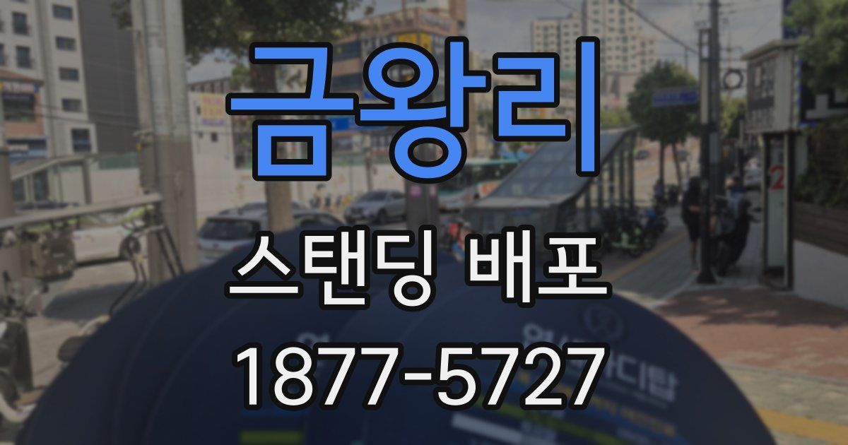 금왕리 스탠딩 배포