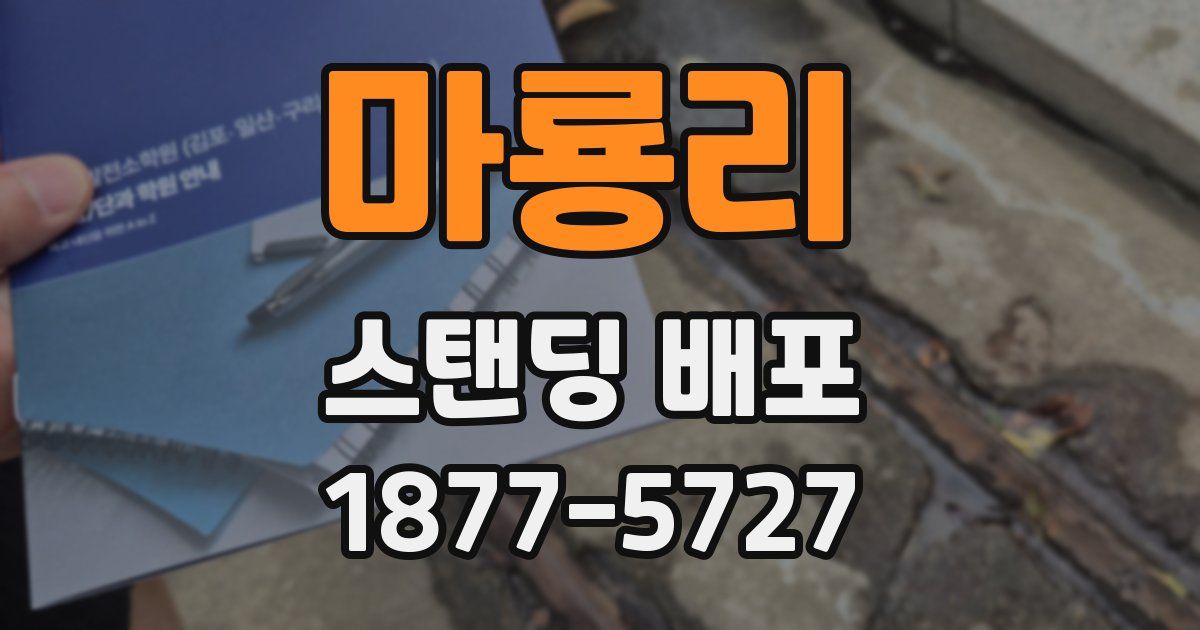 마룡리 스탠딩 배포