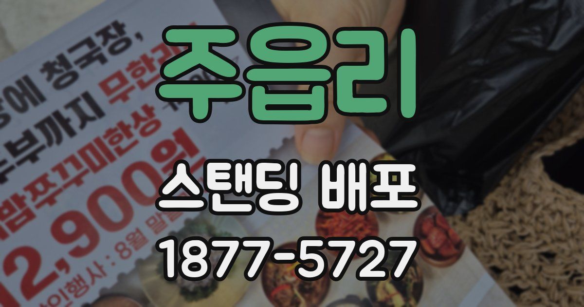 주읍리 스탠딩 배포