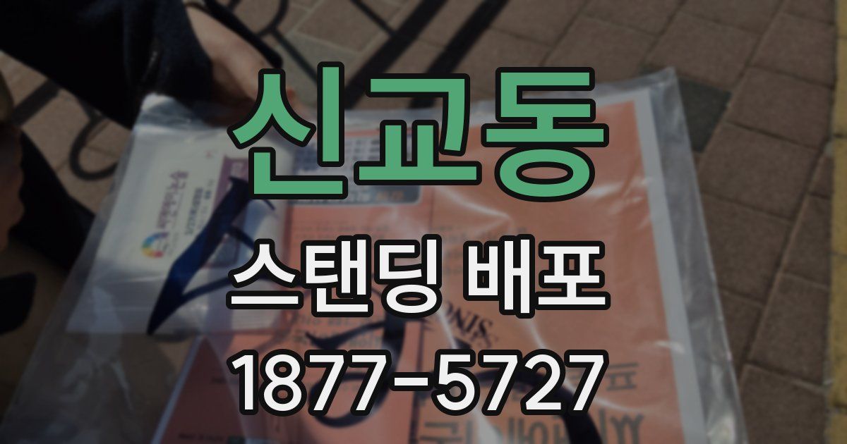 신교동 스탠딩 배포