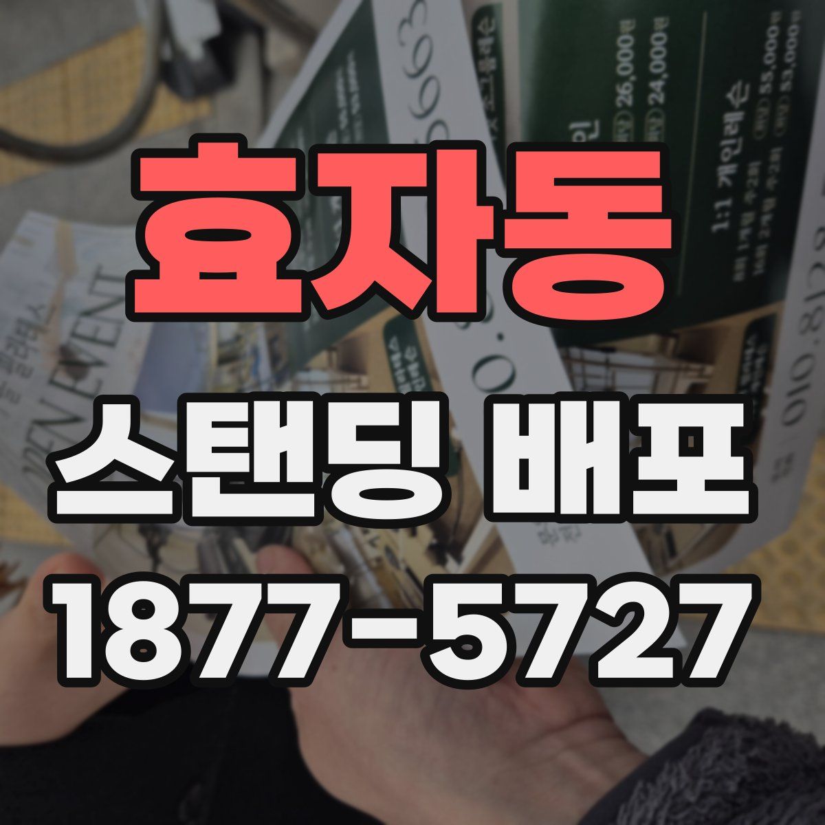 효자동 스탠딩 배포